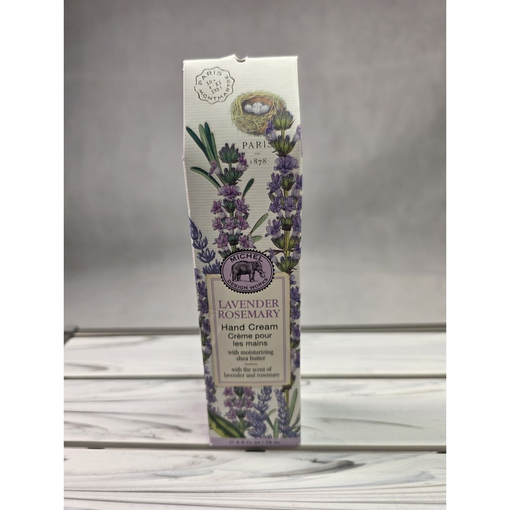 Michel Design Works Hand Cream, Lavender Rosemary 2.5 oz Paris NEW